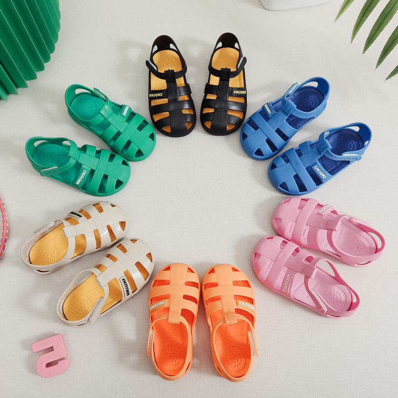 Dječje rimske jelly tenisice – gornji dio od plastike, EVA đon, unisex, Velcro kopča, za djecu 1–12 godina
