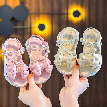 Hercegnő masnis szandálok lányoknak, felsőrész PVC, talp PVC, puha talp, 1–12 éveseknek