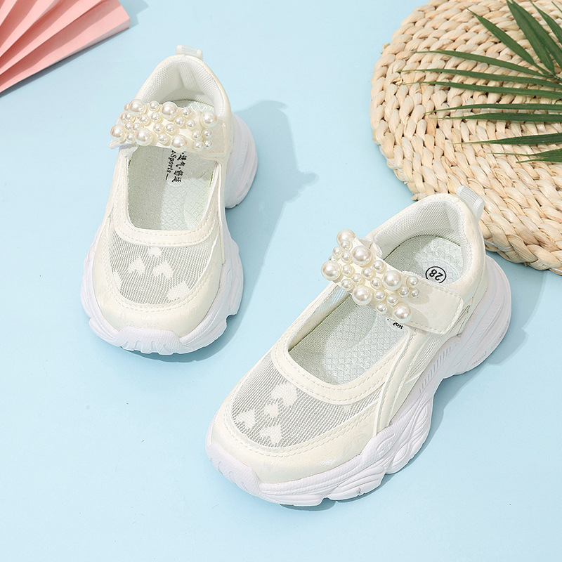 Dječje sportske sandale za djevojčice od umjetne kože, Velcro zatvaranje, gumeni potplat, uzrast 4–6 godina