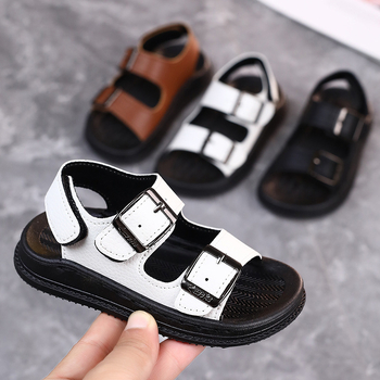 Dječje sandale za plažu, ljeto 2025 izdanje, gornji materijal umjetna koža, potplat PVC, kopčanje na Velcro (Unisex)