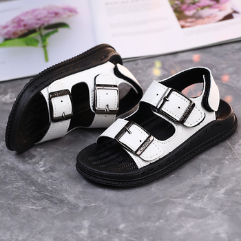 Dječje sandale za plažu, ljeto 2025 izdanje, gornji materijal umjetna koža, potplat PVC, kopčanje na Velcro (Unisex)