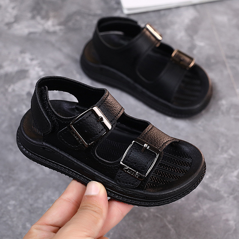 Dječje sandale za plažu, ljeto 2025 izdanje, gornji materijal umjetna koža, potplat PVC, kopčanje na Velcro (Unisex)