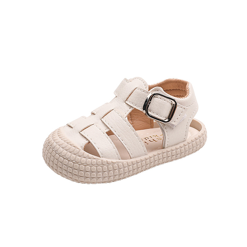 Unisex dječje sandale u korejskom stilu, gornji dio od sintetičke kože, Velcro kopčanje, 12–36 mjeseci