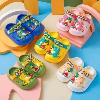 Dječje EVA papuče, protuklizne za unutrašnju i vanjsku upotrebu, crtić dizajn, unisex, za djecu 4–12 godina, bez podstave, svakodnevni stil (Gornji dio EVA; uzrast 4–12 godina; unisex; bez podstave; svakodnevni stil)