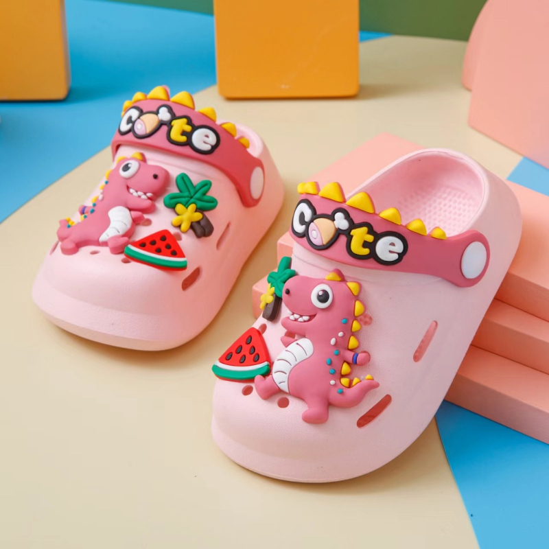 Dječje EVA papuče, protuklizne za unutrašnju i vanjsku upotrebu, crtić dizajn, unisex, za djecu 4–12 godina, bez podstave, svakodnevni stil (Gornji dio EVA; uzrast 4–12 godina; unisex; bez podstave; svakodnevni stil)