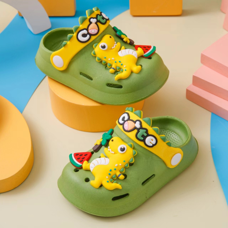 Dječje EVA papuče, protuklizne za unutrašnju i vanjsku upotrebu, crtić dizajn, unisex, za djecu 4–12 godina, bez podstave, svakodnevni stil (Gornji dio EVA; uzrast 4–12 godina; unisex; bez podstave; svakodnevni stil)