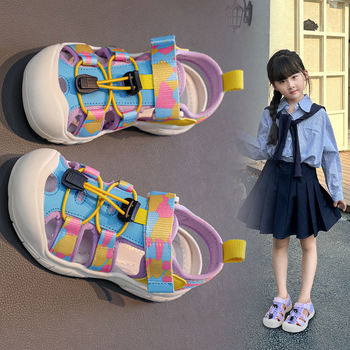 Dječje sportske sandale – unisex, gornji dio od sintetičke kože, TPR đon, zatvaranje Velcro.