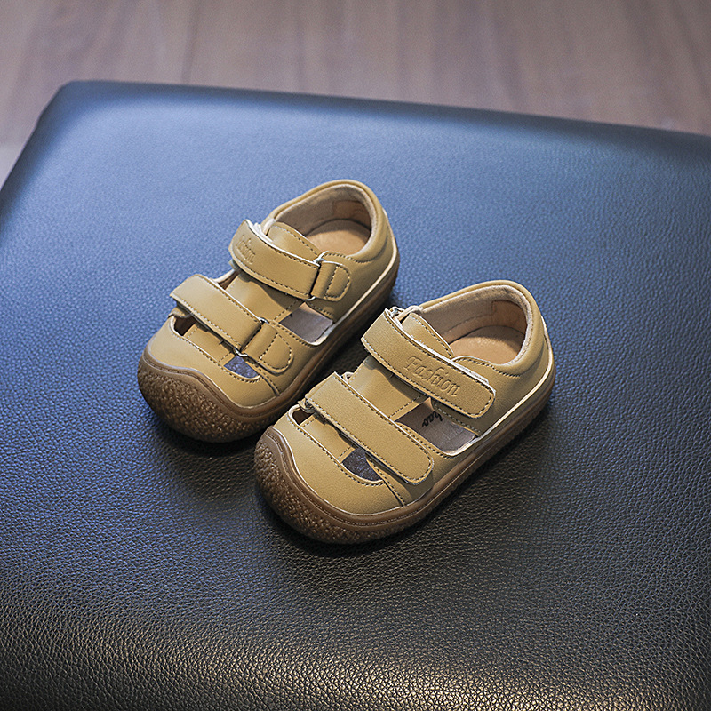 Dječje sandale s zatvorenim prstom, ljetni korejski stil, unisex, mekana podloga, Velcro kopča, protuklizne, za 12–36 mjeseci