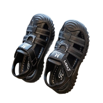 Dječje sandale s zatvorenim prstima za dječake 3–6 godina, mekana podstava, ljetni model, zaštita prstiju, Velcro zatvarač