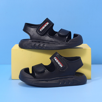 Dječje sandale za plažu s zatvorenim prstom, ljetni model 2026, korejskog stila, unisex, meka potplata, Velcro zatvarač, za uzrast 2–6 godina