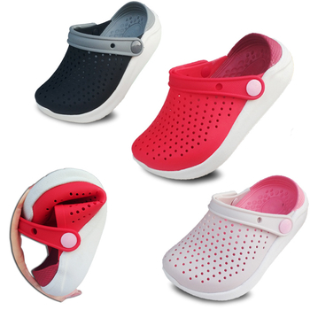 Детски сандали с дупки, горна TPU, подметка EVA, универсален модел, за деца 4-16 години