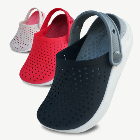 Детски сандали с дупки, горна TPU, подметка EVA, универсален модел, за деца 4-16 години