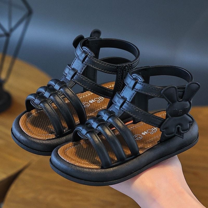 Dječje rimske sandale s Velcro kopčom, visokim krojem, stil princeze, proljeće 2025
