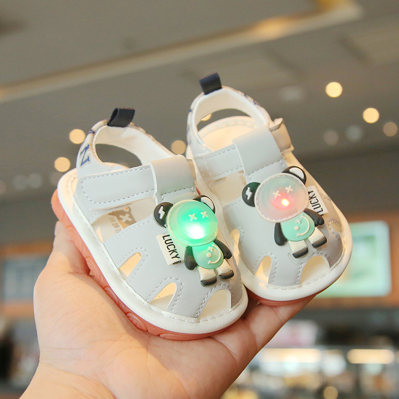Cipice za bebe s mekanom potplatom - unisex, sintetička koža, lagane, Velcro zatvarač, uzrast 12–48 mjeseci