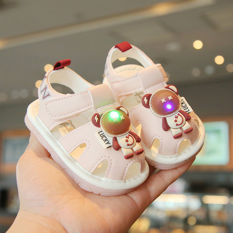 Cipice za bebe s mekanom potplatom - unisex, sintetička koža, lagane, Velcro zatvarač, uzrast 12–48 mjeseci
