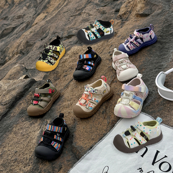 Dječje outdoor tenisice za disanje s gornjim dijelom od trake i mikrovlakana, Velcro kopčanje, gumeni potplat, unisex, za uzrast 1-16 godina