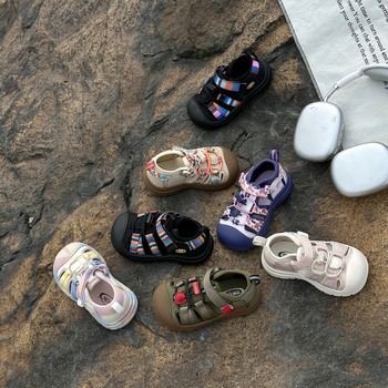 Dječje outdoor tenisice za disanje s gornjim dijelom od trake i mikrovlakana, Velcro kopčanje, gumeni potplat, unisex, za uzrast 1-16 godina
