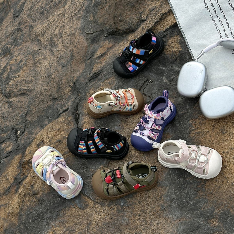 Dječje outdoor tenisice za disanje s gornjim dijelom od trake i mikrovlakana, Velcro kopčanje, gumeni potplat, unisex, za uzrast 1-16 godina