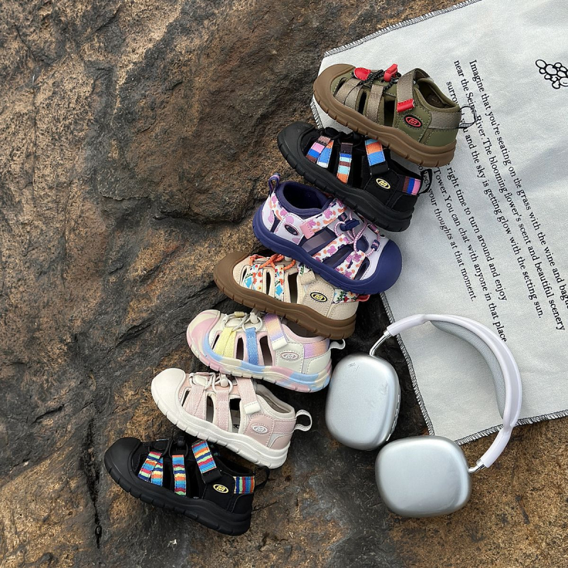 Dječje outdoor tenisice za disanje s gornjim dijelom od trake i mikrovlakana, Velcro kopčanje, gumeni potplat, unisex, za uzrast 1-16 godina