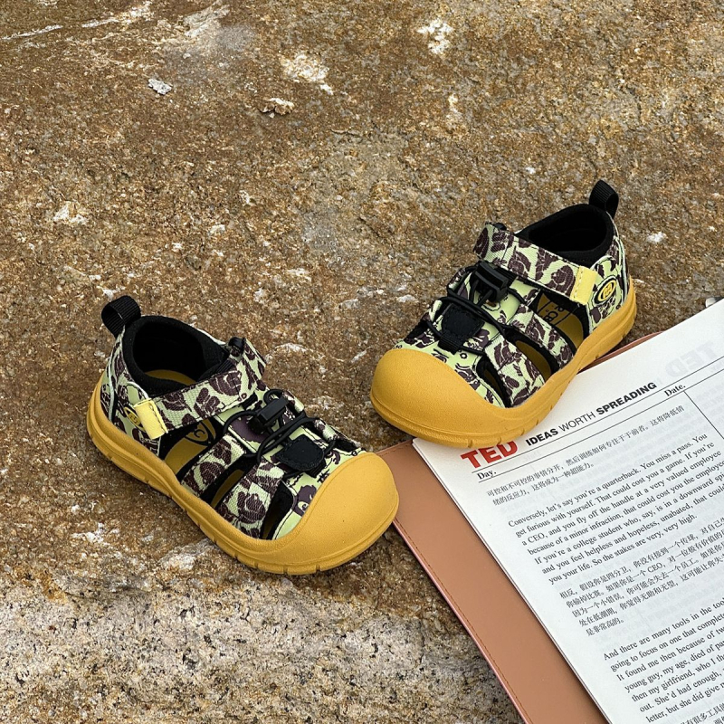Dječje outdoor tenisice za disanje s gornjim dijelom od trake i mikrovlakana, Velcro kopčanje, gumeni potplat, unisex, za uzrast 1-16 godina