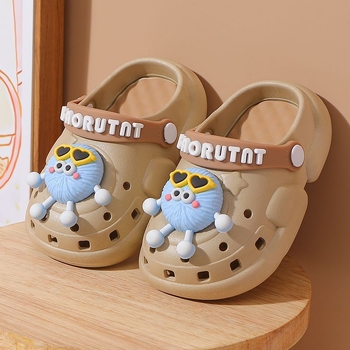 Gyerekeknek készült beltéri papucs PVC felsőrésszel, bélés nélkül, 2–10 éveseknek, Cartoon Paradise stílus, Baotou kategória