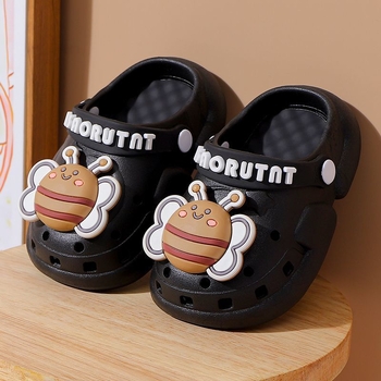 Gyerekeknek készült beltéri papucs PVC felsőrésszel, bélés nélkül, 2–10 éveseknek, Cartoon Paradise stílus, Baotou kategória