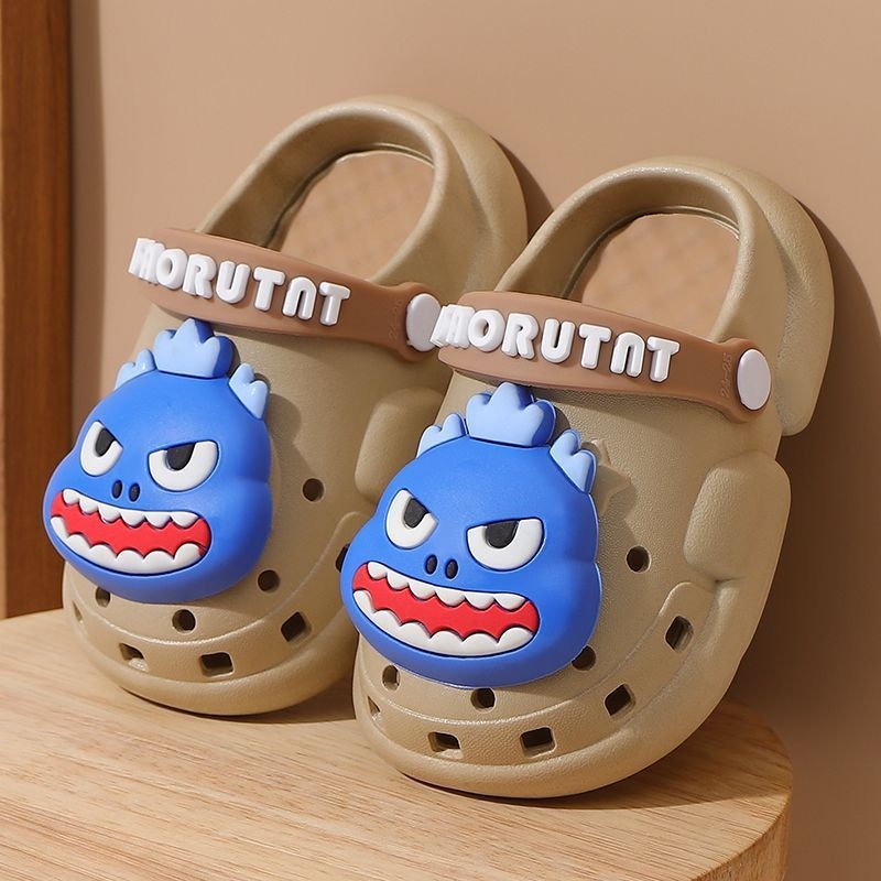 Gyerekeknek készült beltéri papucs PVC felsőrésszel, bélés nélkül, 2–10 éveseknek, Cartoon Paradise stílus, Baotou kategória