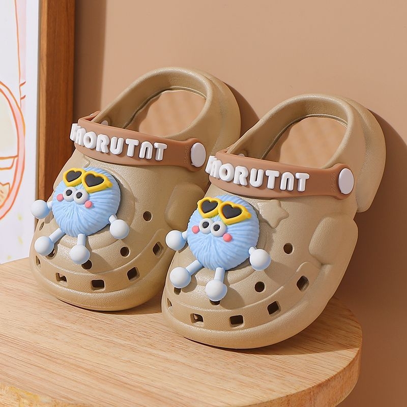 Gyerekeknek készült beltéri papucs PVC felsőrésszel, bélés nélkül, 2–10 éveseknek, Cartoon Paradise stílus, Baotou kategória