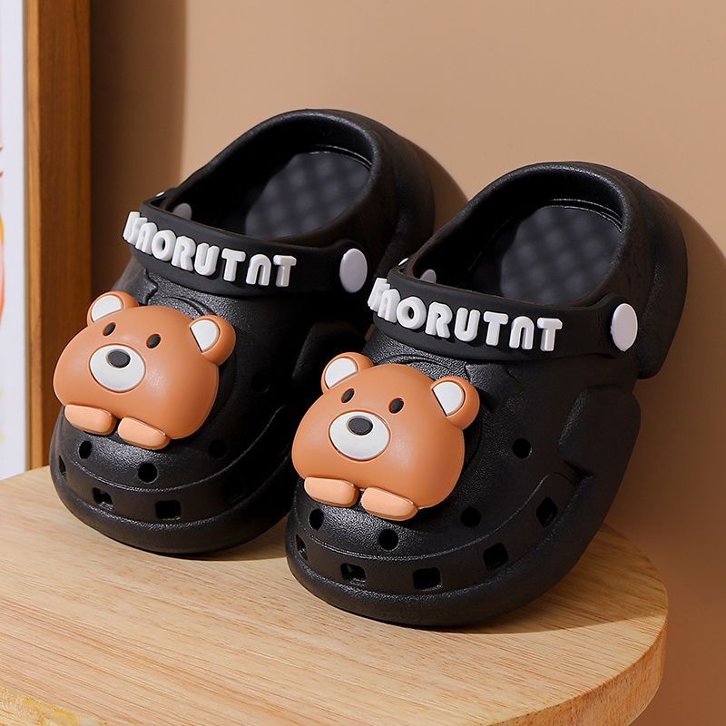 Gyerekeknek készült beltéri papucs PVC felsőrésszel, bélés nélkül, 2–10 éveseknek, Cartoon Paradise stílus, Baotou kategória