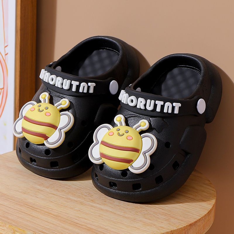 Gyerekeknek készült beltéri papucs PVC felsőrésszel, bélés nélkül, 2–10 éveseknek, Cartoon Paradise stílus, Baotou kategória