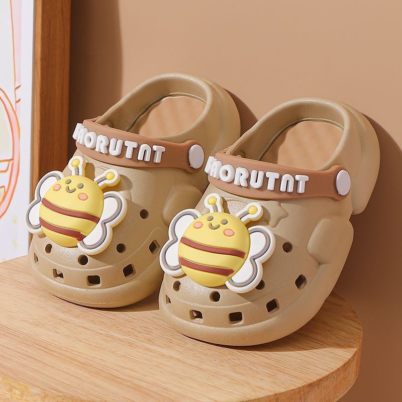 Gyerekeknek készült beltéri papucs PVC felsőrésszel, bélés nélkül, 2–10 éveseknek, Cartoon Paradise stílus, Baotou kategória