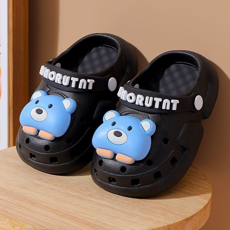 Gyerekeknek készült beltéri papucs PVC felsőrésszel, bélés nélkül, 2–10 éveseknek, Cartoon Paradise stílus, Baotou kategória