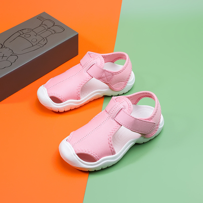 Dječje EVA sandale s zatvorenim prstom, ljeto, unisex, sandale za plažu s debelim potplatom