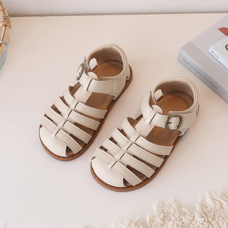 Dječje sandale od prave kože, korejskog stila, pletene, za uzrast 1–3 godine, ljeto, unisex
