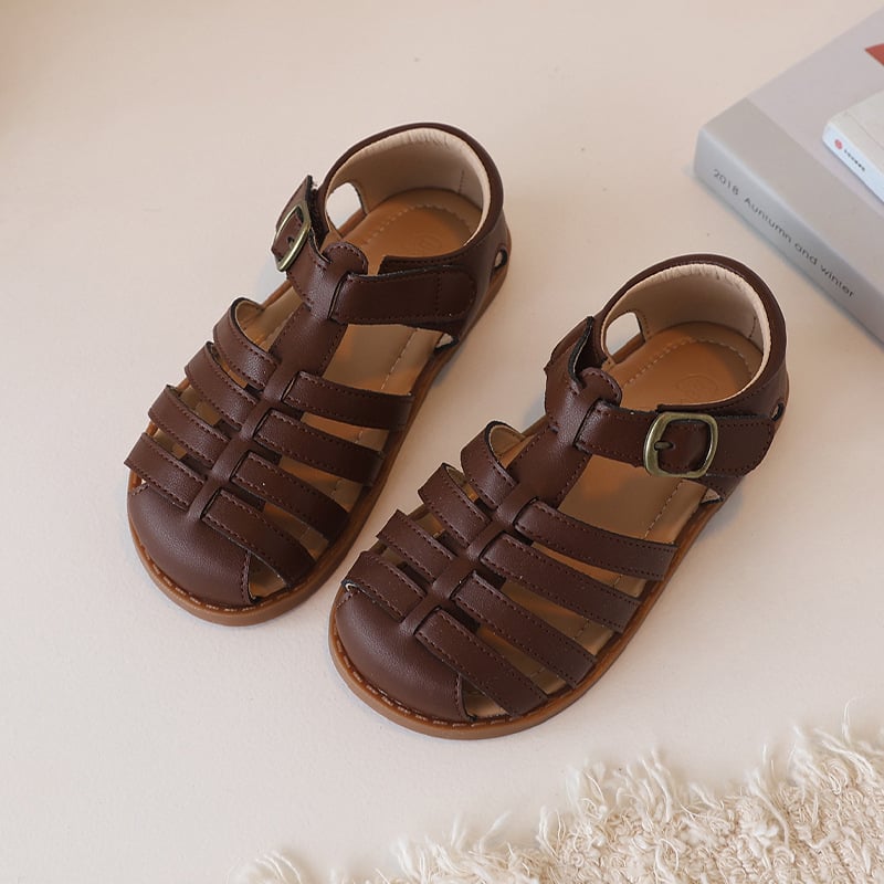 Dječje sandale od prave kože, korejskog stila, pletene, za uzrast 1–3 godine, ljeto, unisex