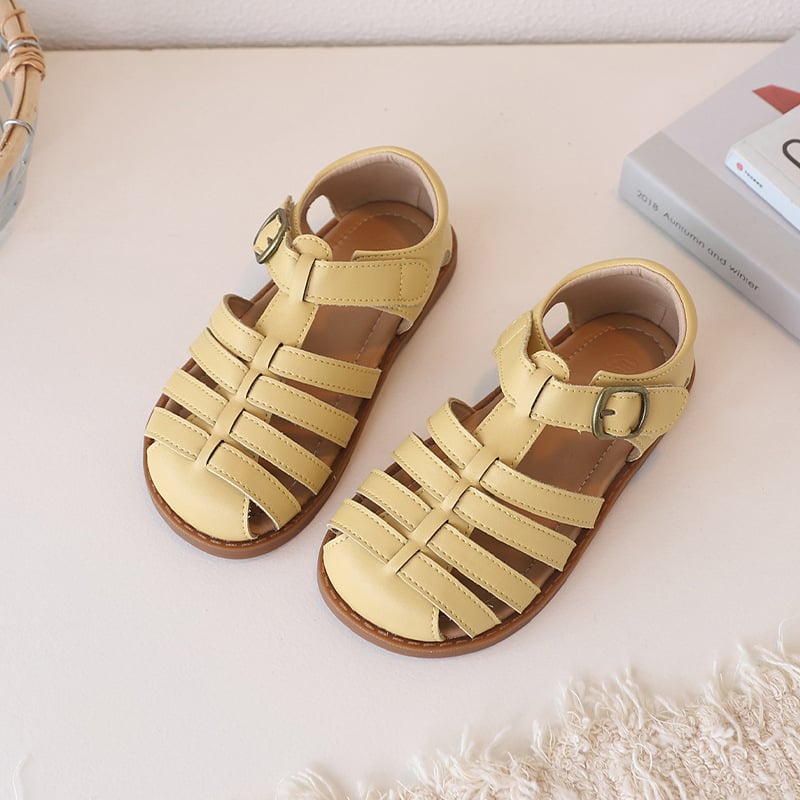 Dječje sandale od prave kože, korejskog stila, pletene, za uzrast 1–3 godine, ljeto, unisex