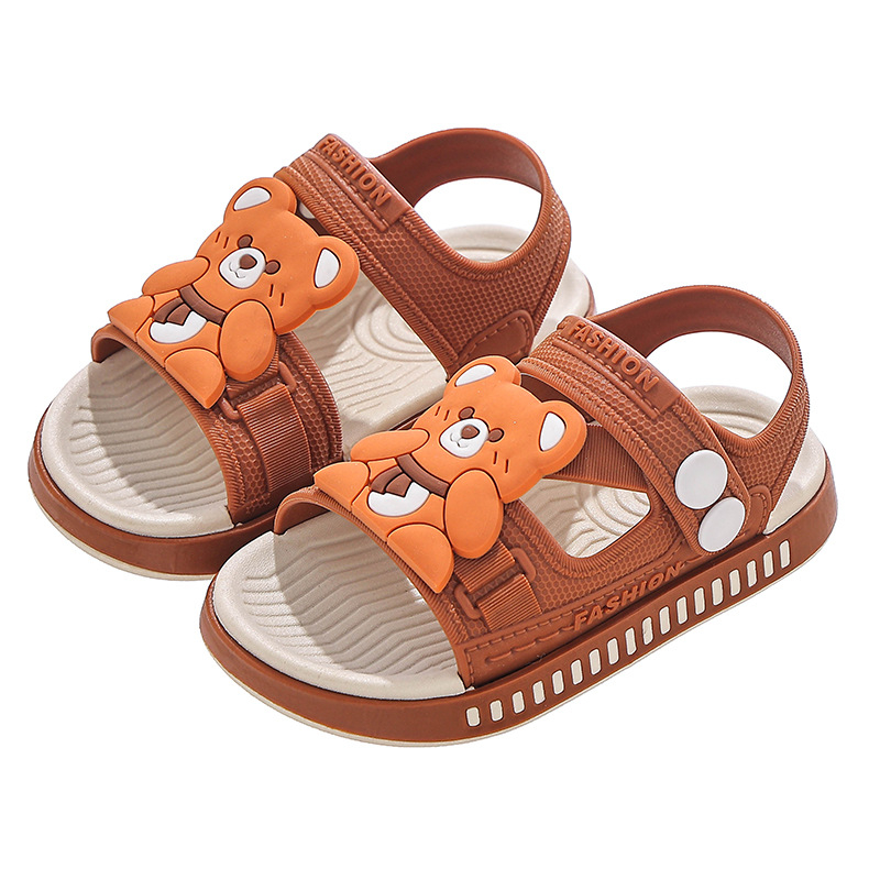 Unisex dječje sandale, crtani uzorak, protuklizna podloga, PVC gornji dio i đon, kopčanje