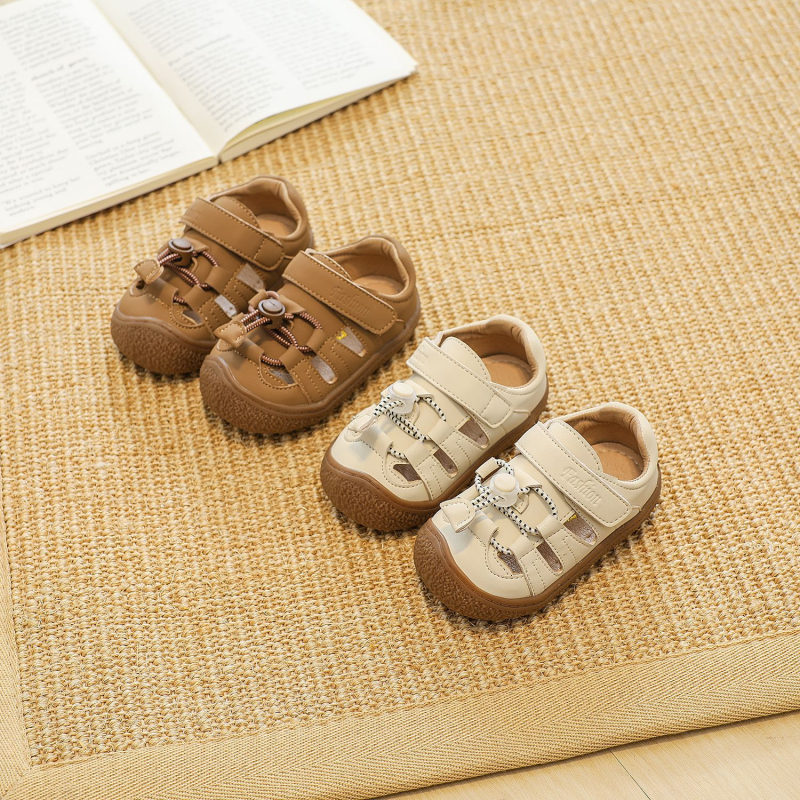 Dječje sandale s Velcro zatvaračem, gornji dio od mikrovlaknaste kože, protuklizna potplat, unisex, 12–36 mjeseci