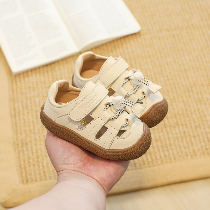Dječje sandale s Velcro zatvaračem, gornji dio od mikrovlaknaste kože, protuklizna potplat, unisex, 12–36 mjeseci