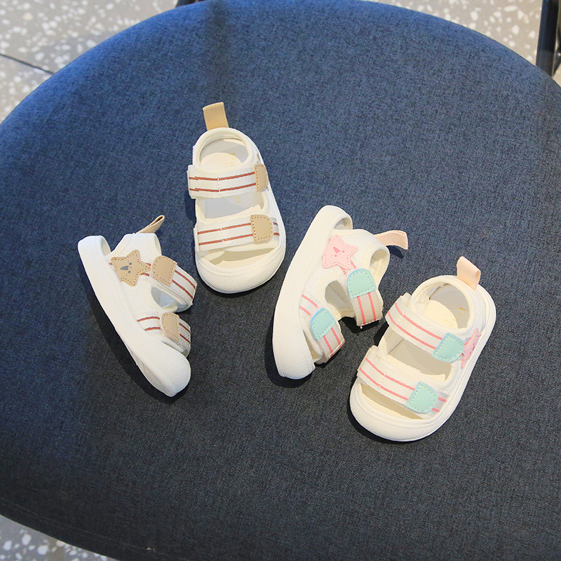Dječje ljetne sandale s mrežastim gornjim dijelom, prozračne, mekana protuklizna potplata, Velcro zatvarač, za 12–36 mjeseci, unisex