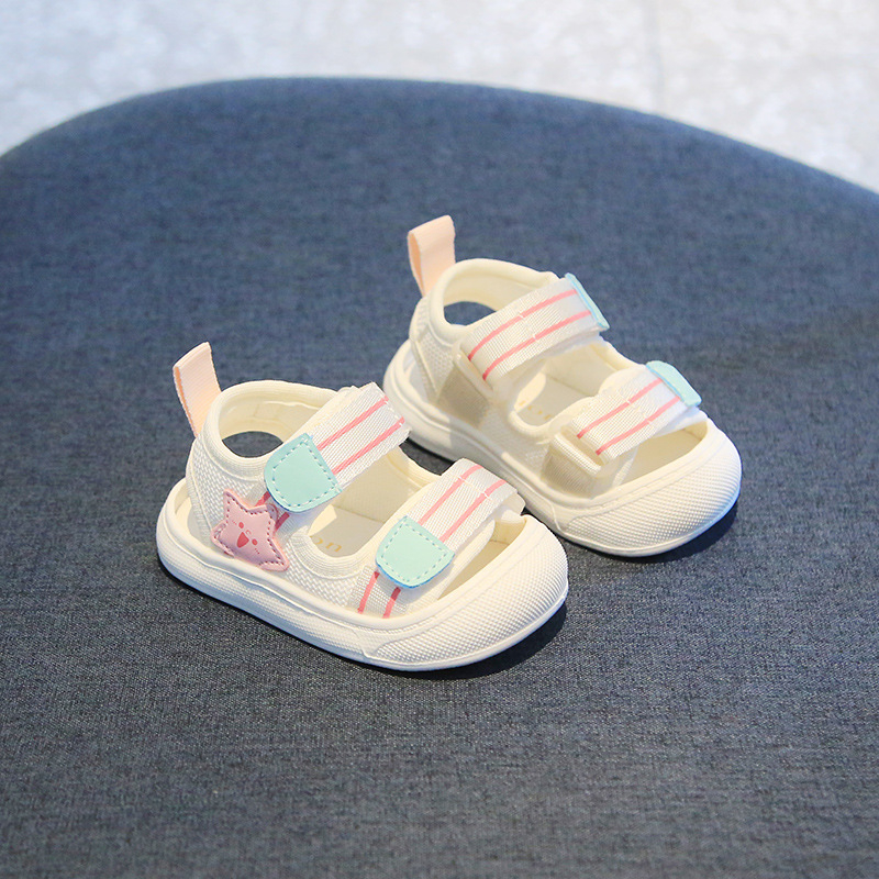 Dječje ljetne sandale s mrežastim gornjim dijelom, prozračne, mekana protuklizna potplata, Velcro zatvarač, za 12–36 mjeseci, unisex