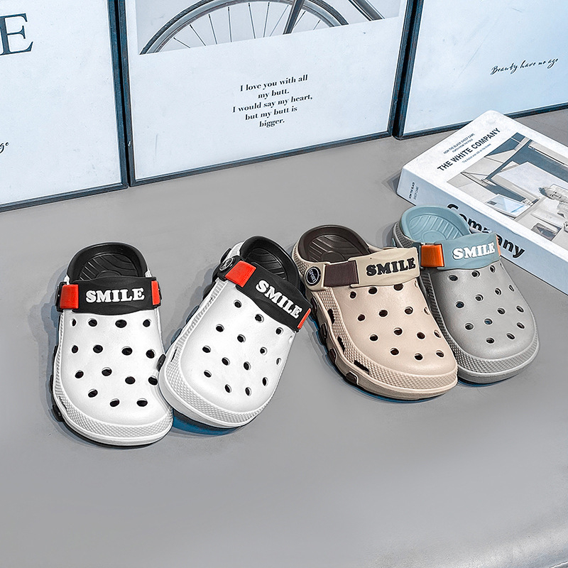 Gyerekeknek szóló EVA clogok, bélés nélkül, könnyű, csúszásmentes, Crocs-stílusú mindennapi viselet, 2024 nyár, 7–16 éveseknek