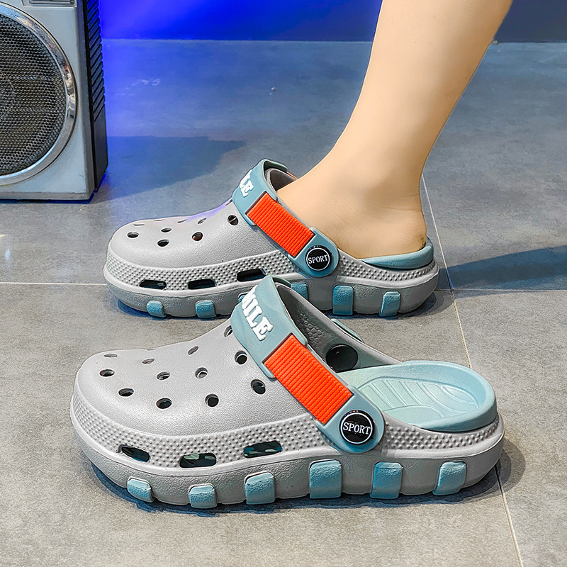 Gyerekeknek szóló EVA clogok, bélés nélkül, könnyű, csúszásmentes, Crocs-stílusú mindennapi viselet, 2024 nyár, 7–16 éveseknek