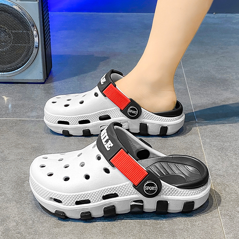 Gyerekeknek szóló EVA clogok, bélés nélkül, könnyű, csúszásmentes, Crocs-stílusú mindennapi viselet, 2024 nyár, 7–16 éveseknek