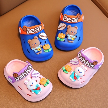 Gyerek strandcipő PVC felsőrésszel, csúszásmentes puha talppal, uniszex, 3–10 éveseknek, nyár 2025