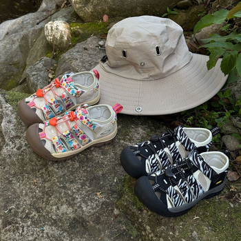 ASMMini universālās bērnu sporta sandales ar pirkstu aizsardzību un neslīdējošu zolu, ar Velcro aizdari