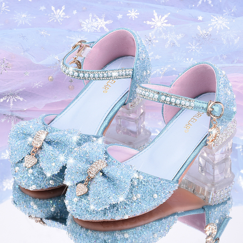 Princeses sandales meitenēm - Mikrošķiedras augšdaļa, PU iekšējais, PU zole, sprādze