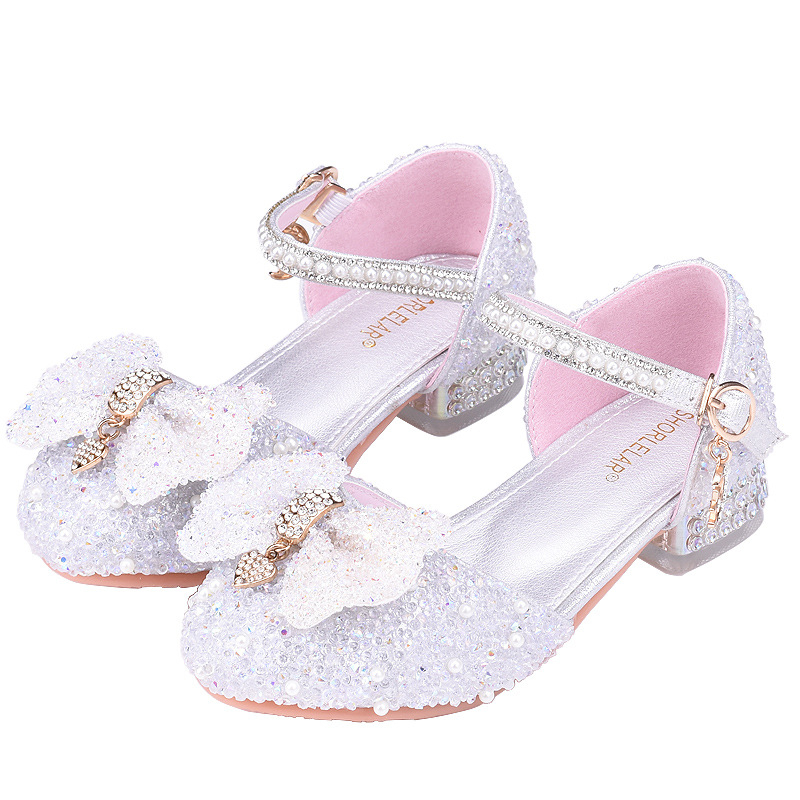 Princeses sandales meitenēm - Mikrošķiedras augšdaļa, PU iekšējais, PU zole, sprādze