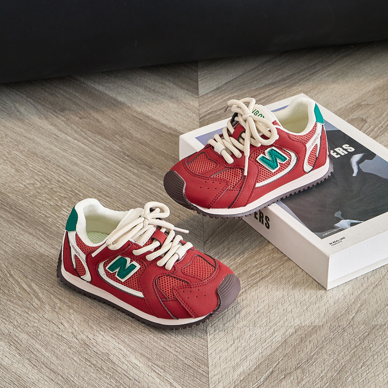 Unisex dječje tenisice od prave kože, toplina flis unutrašnjost, protuklizna gumena potplata, zatvaranje na Velcro, lagane sportske tenisice za zimu, proljeće i jesen