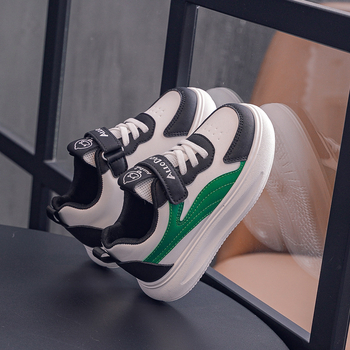 Dječje zimske vodootporne tenisice s gornjim PU+ mrežom, fleece podstava za toplinu, kopča remena, gumena potplat, unisex